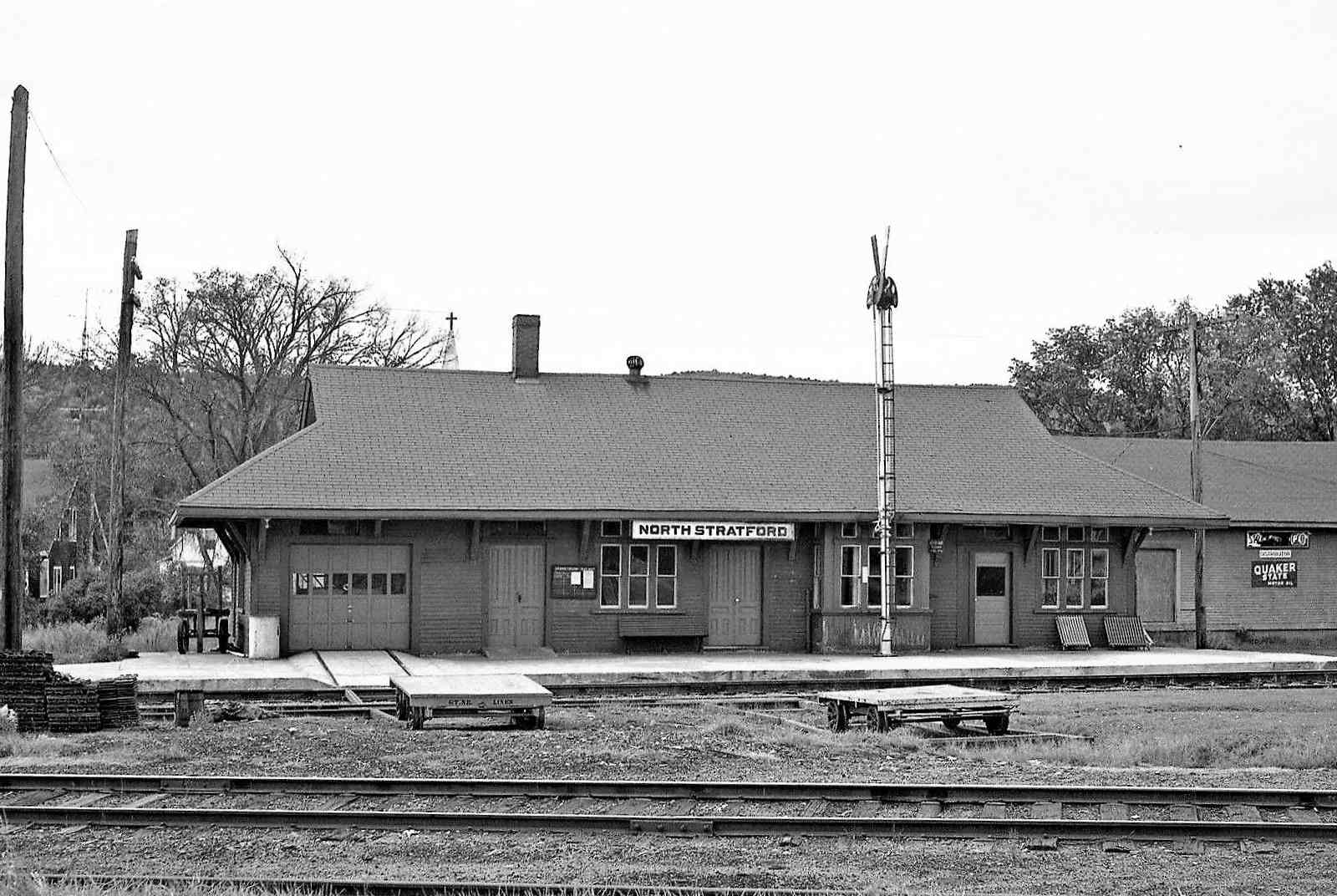 Stratford Train Depot at its current location, still in use