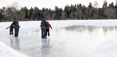 Stratford ice rink at the ballfield